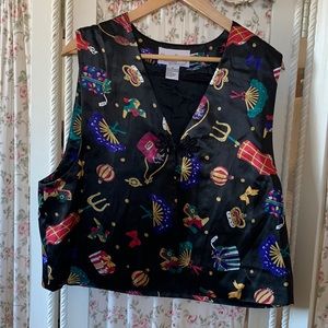 Vintage Diane von Furstenberg vest. SZ medium